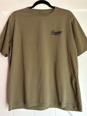 Men’s Beretta Short Sleeve Olive Graphic Tee Cotton Large